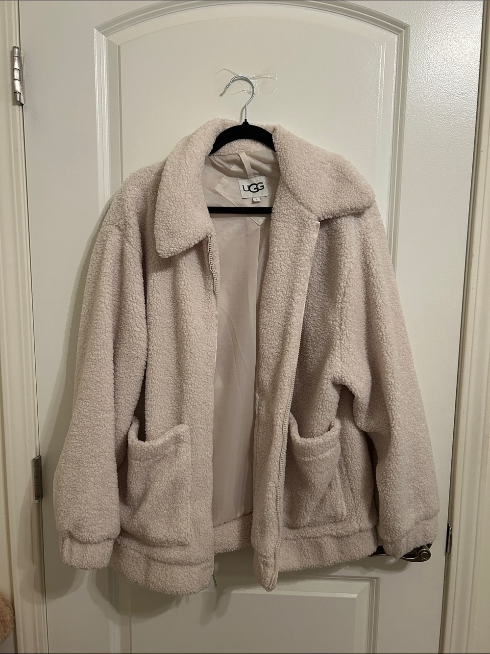 UGG Women's Cream Teddy Sherpa Jacket